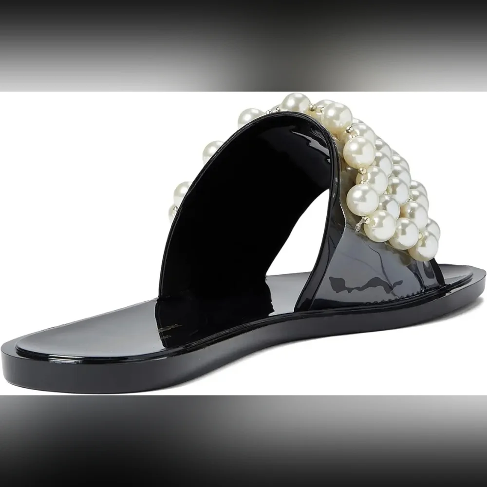 Chinese Laundry Women's Black Jelly Bryer Slide Sandal Size 7